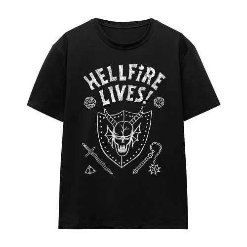 Front - Stranger Things Womens/Ladies Hellfire Graduation Invert T-Shirt