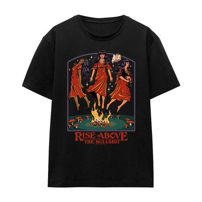 Front - Steven Rhodes Womens/Ladies Rise Above The Bullshit T-Shirt