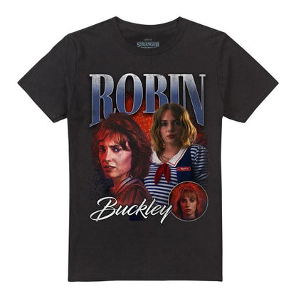 Front - Stranger Things Unisex Adult Robin Buckley Homage T-Shirt