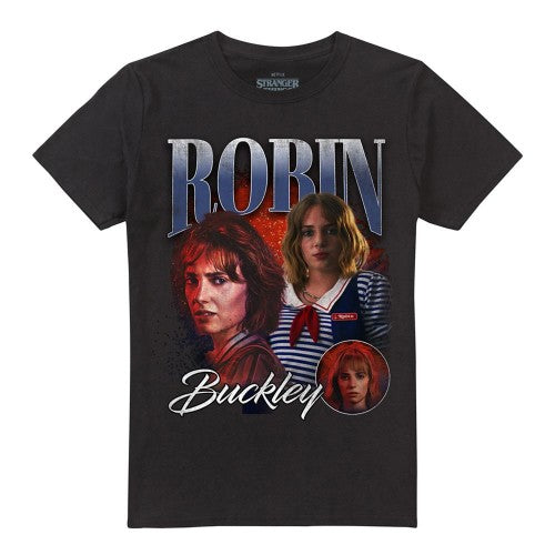 Front - Stranger Things Unisex Adult Robin Buckley Homage T-Shirt