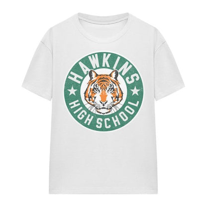 Front - Stranger Things Womens/Ladies Hawkins High Badge T-Shirt