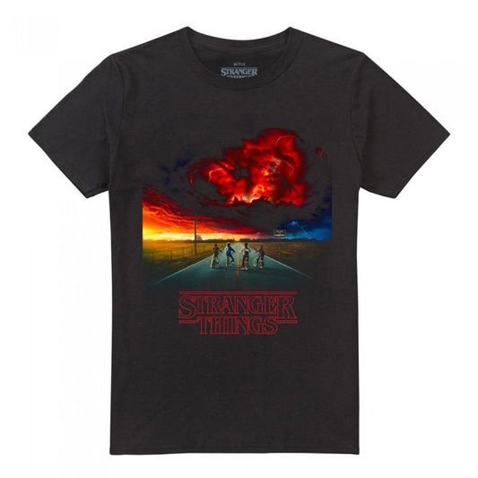 Front - Stranger Things Unisex Adult Poster Mindflayer T-Shirt