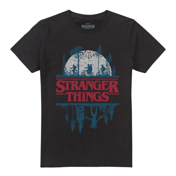 Front - Stranger Things Unisex Adult Silhouette T-Shirt