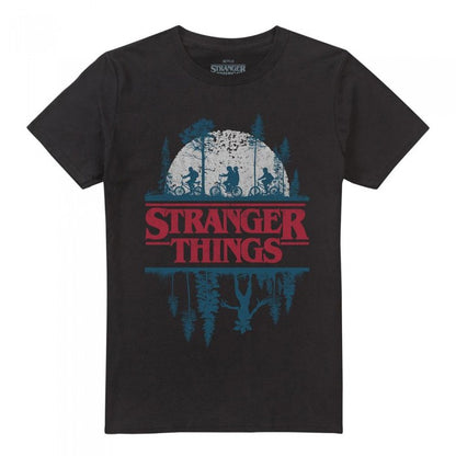 Front - Stranger Things Unisex Adult Silhouette T-Shirt