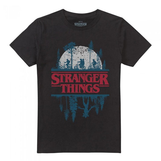 Front - Stranger Things Unisex Adult Silhouette T-Shirt