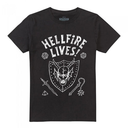 Front - Stranger Things Unisex Adult Hellfire Graduation Invert T-Shirt
