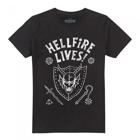 Front - Stranger Things Unisex Adult Hellfire Graduation Invert T-Shirt