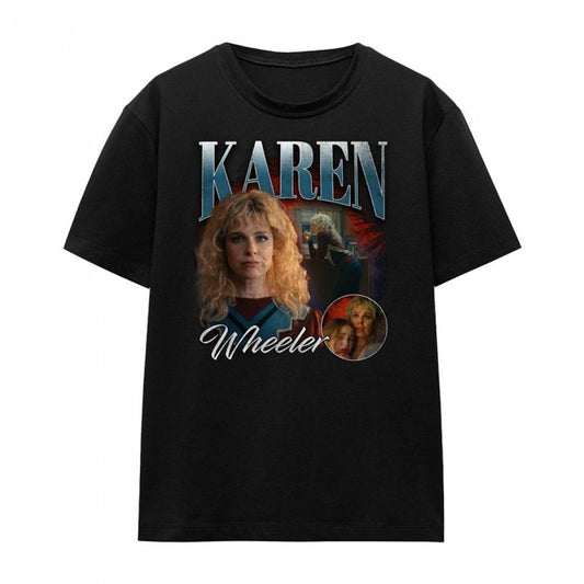 Front - Stranger Things Womens/Ladies Karen Wheeler Homage T-Shirt