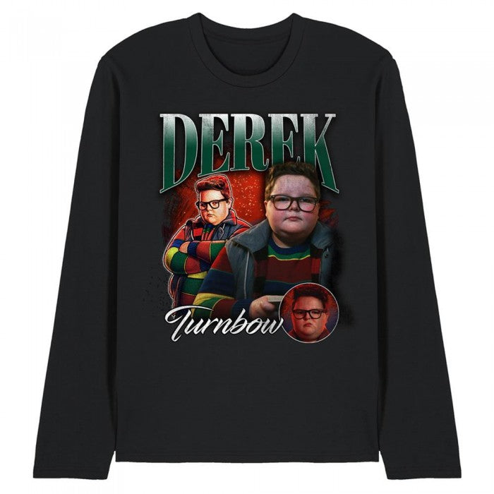 Front - Stranger Things 5 Unisex Adult Derek Turnbow Homage Long-Sleeved T-Shirt