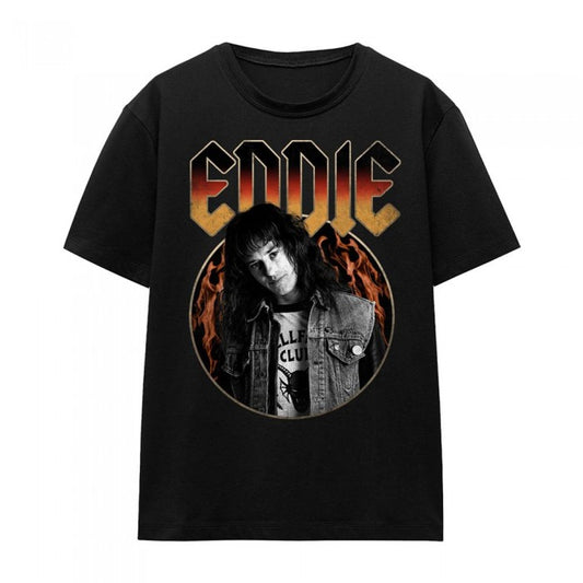 Front - Stranger Things Womens/Ladies Eddie Munson Rock T-Shirt