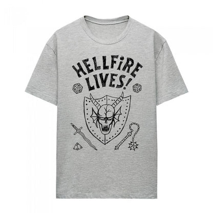 Front - Stranger Things Womens/Ladies Hellfire Graduation Heather T-Shirt