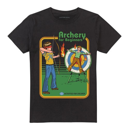 Front - Steven Rhodes Unisex Adult Archery For Beginners T-Shirt