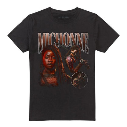 Front - The Walking Dead Unisex Adult The Ones Who Lived Michonne Homage T-Shirt