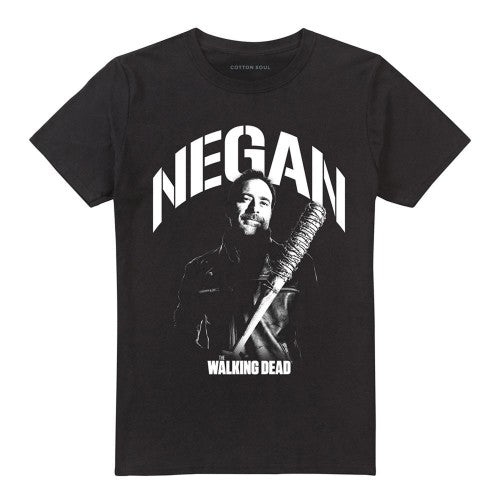Front - The Walking Dead Unisex Adult Negan Mono T-Shirt