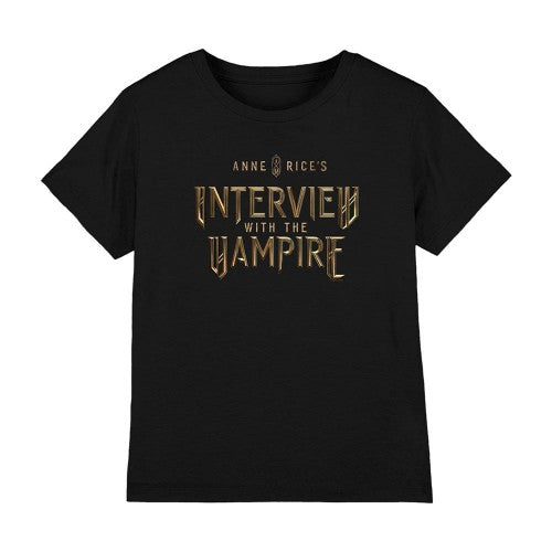 Front - Interview With The Vampire Childrens/Kids Gold Logo T-Shirt