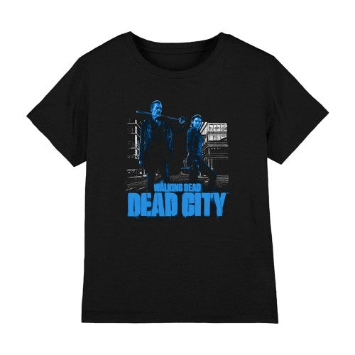 Front - The Walking Dead Childrens/Kids Dead City Pose T-Shirt