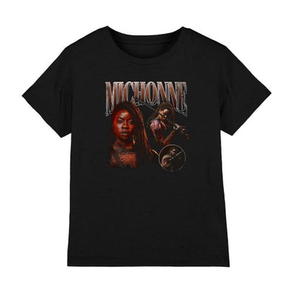 Front - The Walking Dead Childrens/Kids The Ones Who Lived Michonne Homage T-Shirt