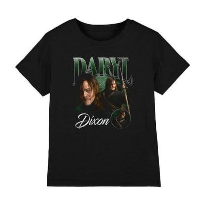Front - The Walking Dead Childrens/Kids Daryl Dixon Homage T-Shirt
