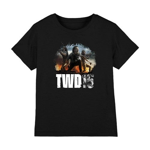 Front - The Walking Dead Childrens/Kids Group Pose T-Shirt