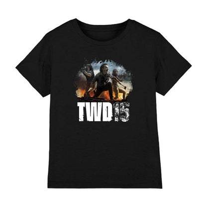 Front - The Walking Dead Childrens/Kids Group Pose T-Shirt