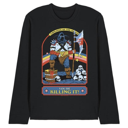 Front - Steven Rhodes Unisex Adult You´re Killing It Long-Sleeved T-Shirt