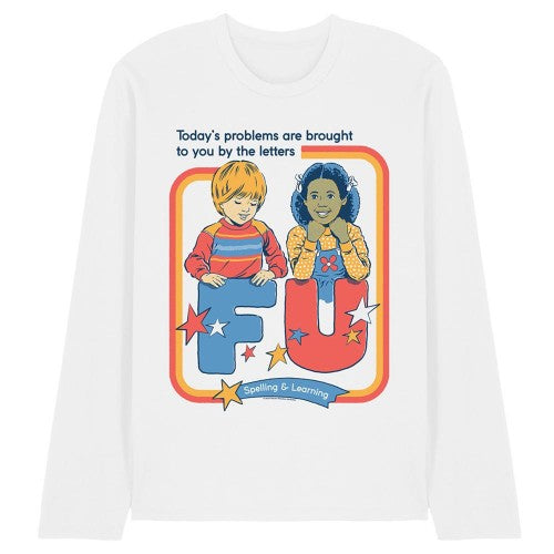 Front - Steven Rhodes Unisex Adult Today´s Problems Long-Sleeved T-Shirt