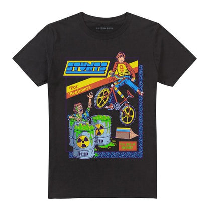 Front - Steven Rhodes Unisex Adult Stunts For Beginners T-Shirt