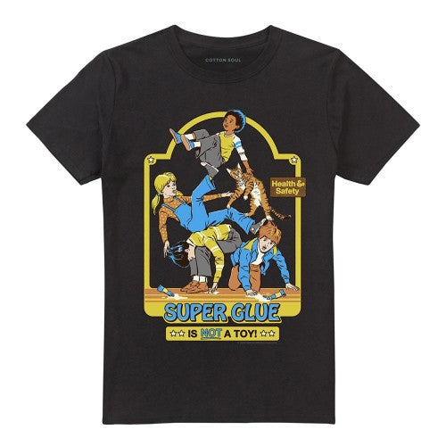 Front - Steven Rhodes Unisex Adult Super Glue Is Not A Toy T-Shirt