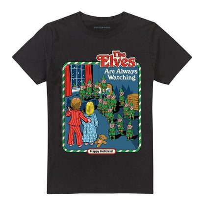 Front - Steven Rhodes Unisex Adult The Elves Are Always Watching T-Shirt