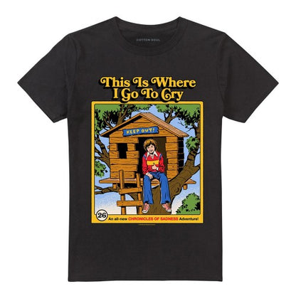 Front - Steven Rhodes Unisex Adult This Is Where I Go To Cry T-Shirt
