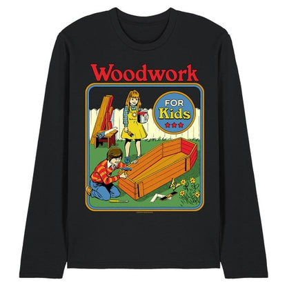 Front - Steven Rhodes Unisex Adult Woodwork For Kids Long-Sleeved T-Shirt