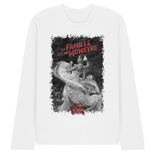 Front - Interview With The Vampire Unisex Adult La Famille Mono Poster Long-Sleeved T-Shirt