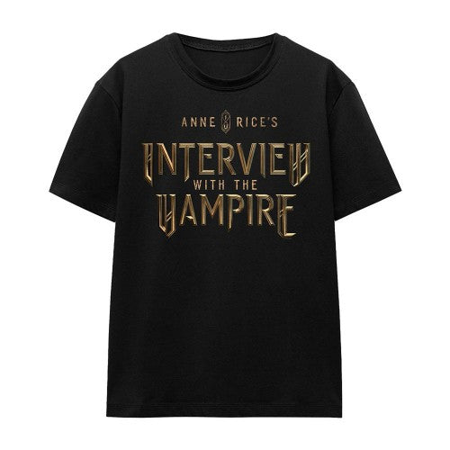 Front - Interview With The Vampire Womens/Ladies Gold Logo T-Shirt