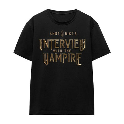 Front - Interview With The Vampire Womens/Ladies Gold Logo T-Shirt