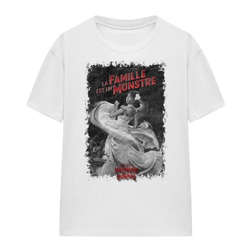 Front - Interview With The Vampire Womens/Ladies La Famille Mono Poster T-Shirt