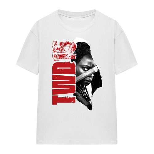 Front - The Walking Dead Womens/Ladies 15 Michonne T-Shirt