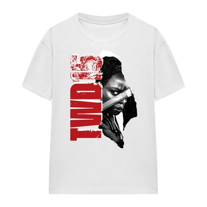 Front - The Walking Dead Womens/Ladies 15 Michonne T-Shirt