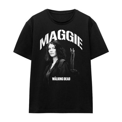Front - The Walking Dead Womens/Ladies Maggie Greene Mono T-Shirt