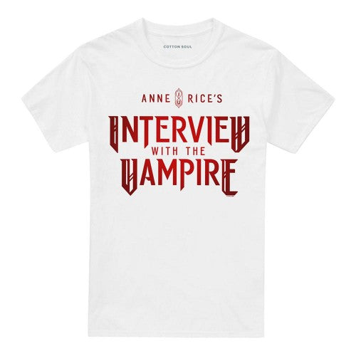 Front - Interview With The Vampire Unisex Adult Red Logo T-Shirt
