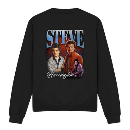 Front - Stranger Things Unisex Adult Steve Harrington Homage Sweatshirt