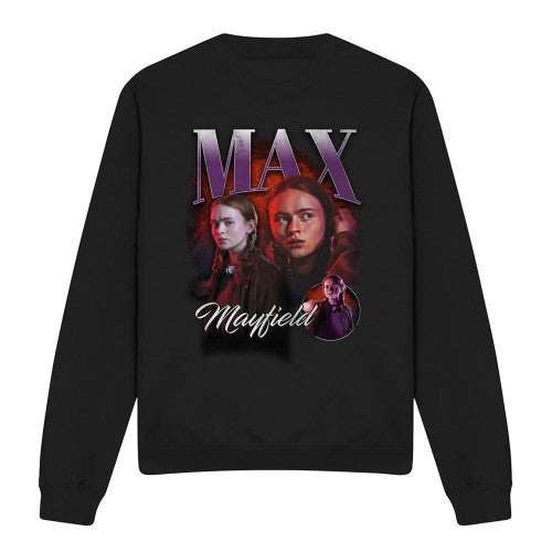 Front - Stranger Things Unisex Adult Max Homage Sweatshirt
