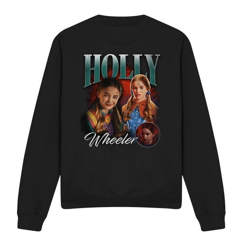Front - Stranger Things 5 Unisex Adult Holly Homage Sweatshirt