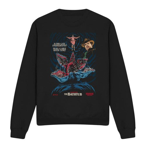 Front - Stranger Things Unisex Adult Butcher Billy Chapter 7 Sweatshirt