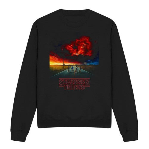 Front - Stranger Things Unisex Adult Mindflayer Poster Sweatshirt