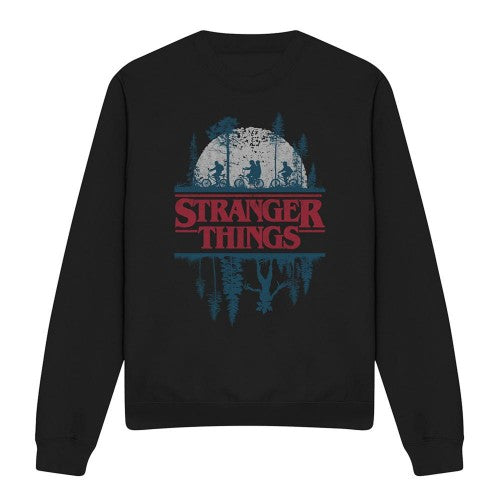 Front - Stranger Things Unisex Adult Silhouette Sweatshirt