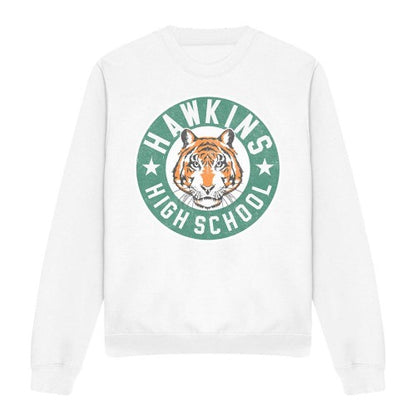 Front - Stranger Things Unisex Adult Hawkins High Badge Sweatshirt