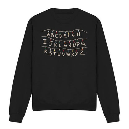 Front - Stranger Things Unisex Adult Lights Sweatshirt