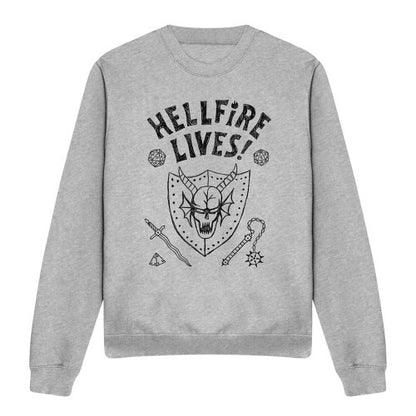 Front - Stranger Things Unisex Adult Hellfire Graduation Sweatshirt