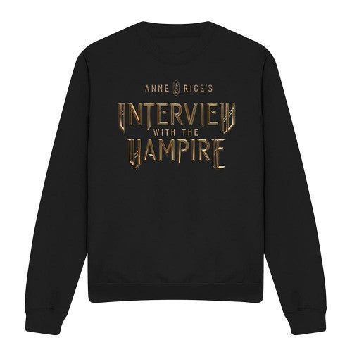 Front - Interview With The Vampire Unisex Adult Gold Logo Sweatshirt
