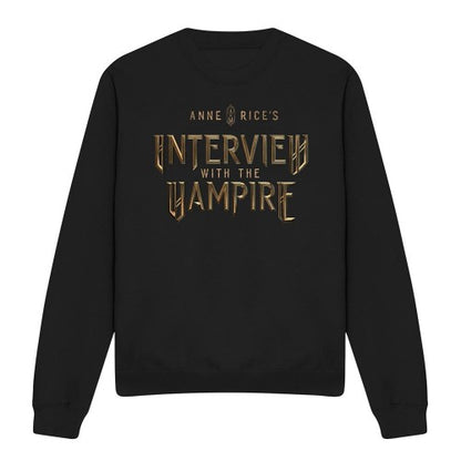 Front - Interview With The Vampire Unisex Adult Gold Logo Sweatshirt